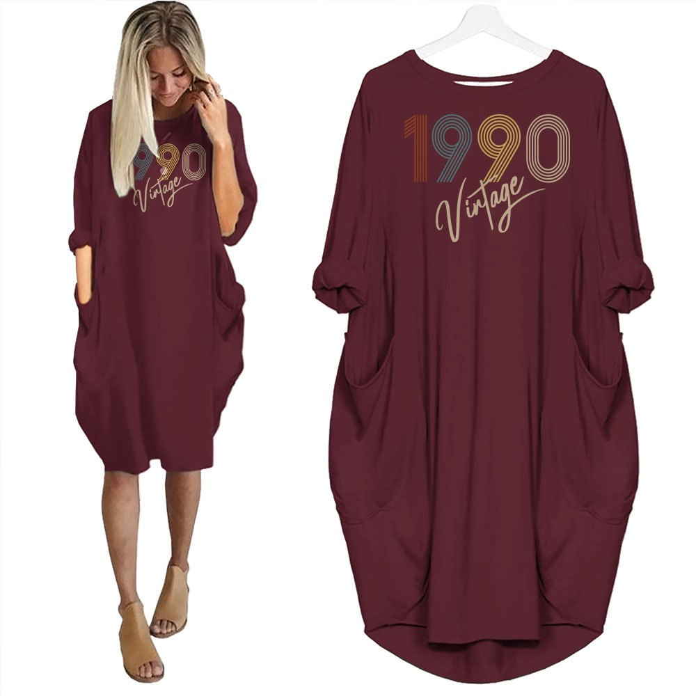 Limited Vintage Nightgown 1990 Birthday Pocket Dress