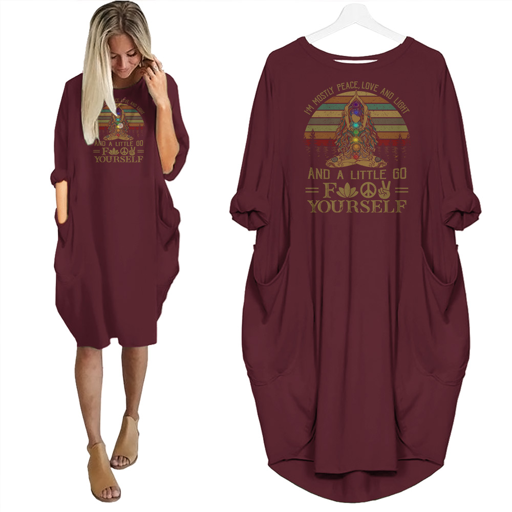 Mostly Peace Love And Light Nightgown