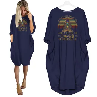 Mostly Peace Love And Light Nightgown – alternate