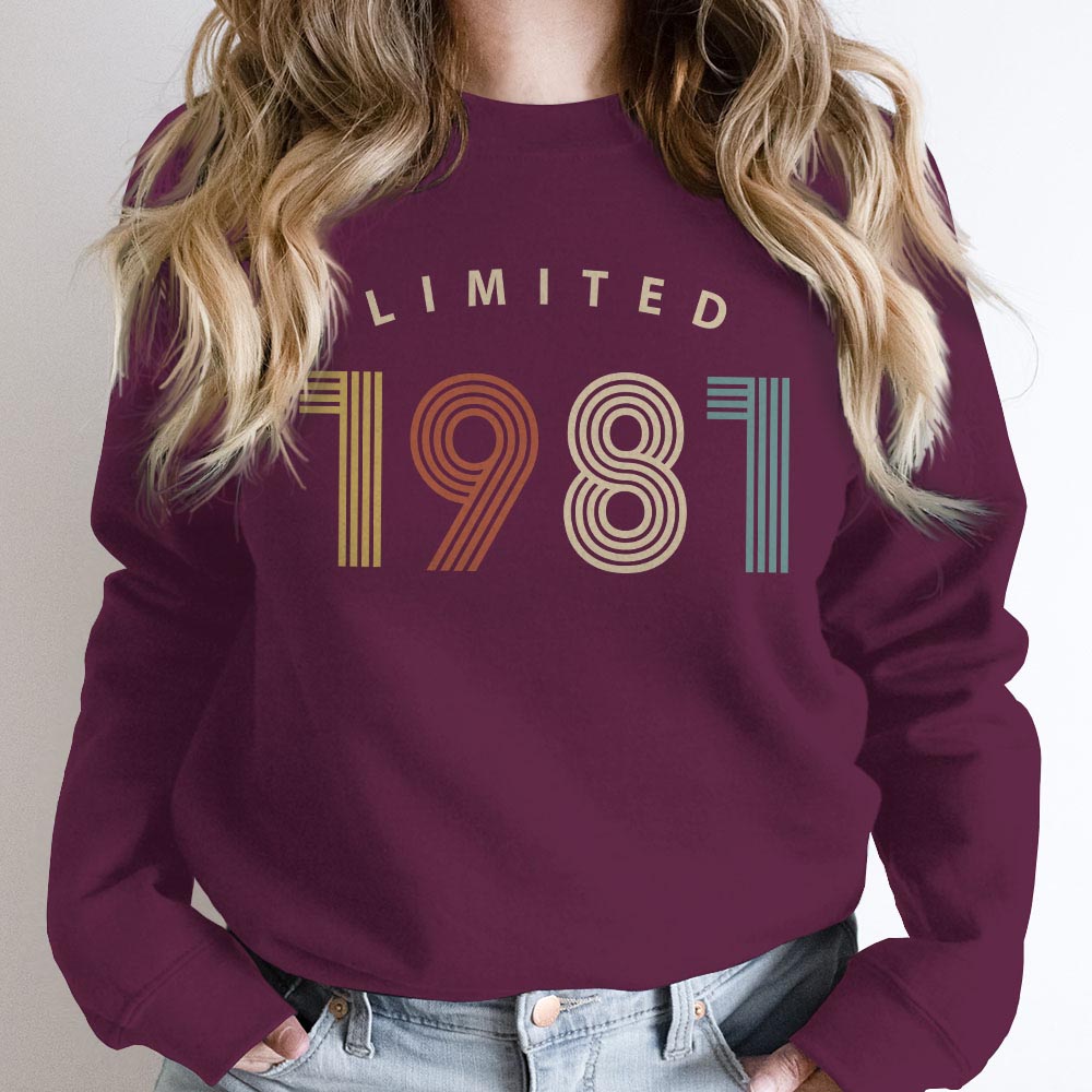 Limited Birthday 1981 Birthday Sweatshirt