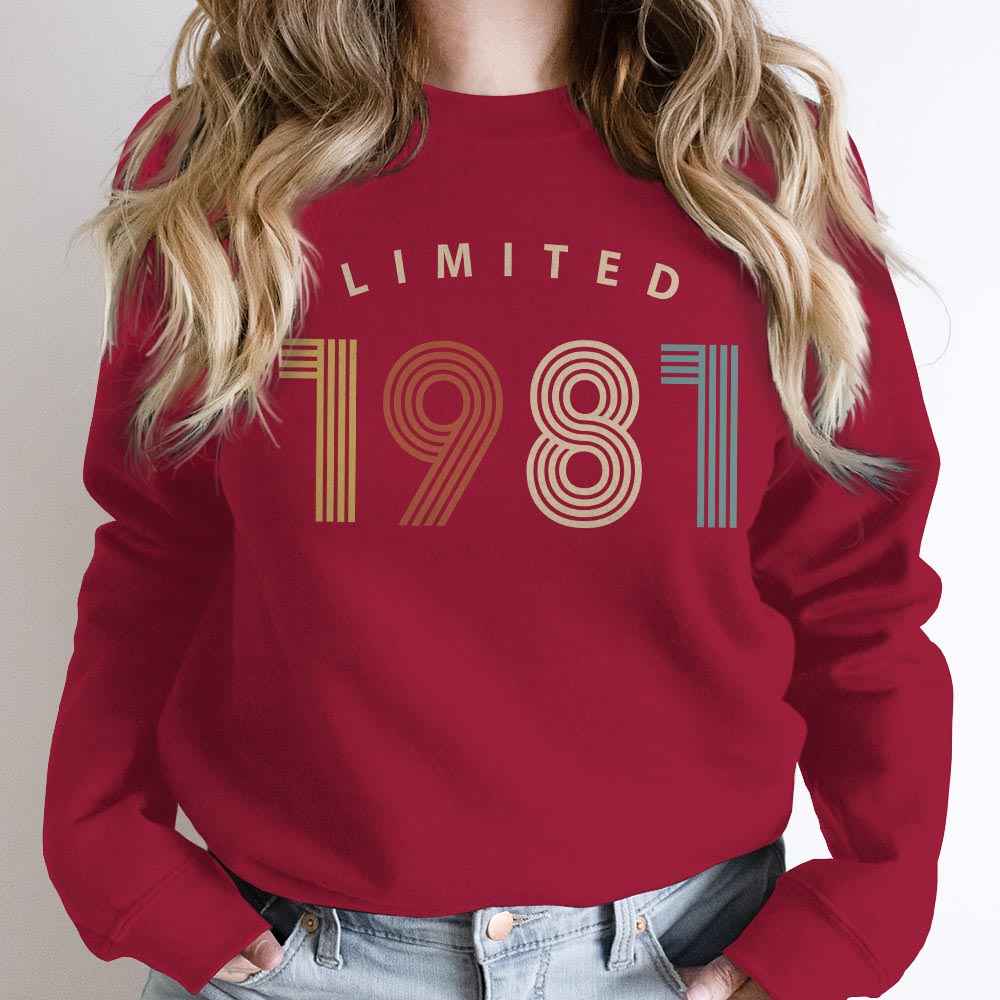 Limited Birthday 1981 Birthday Sweatshirt