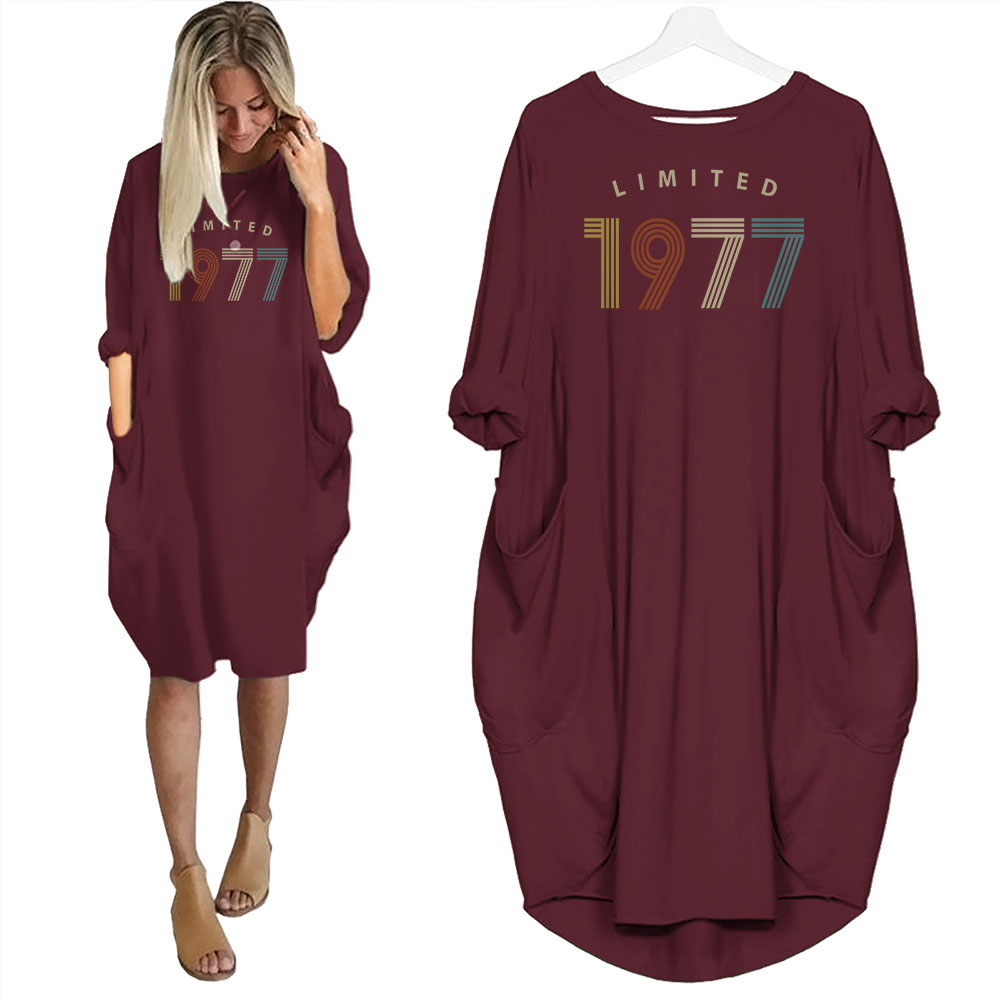 Limited Nightgown 1977 Birthday Pocket Dress