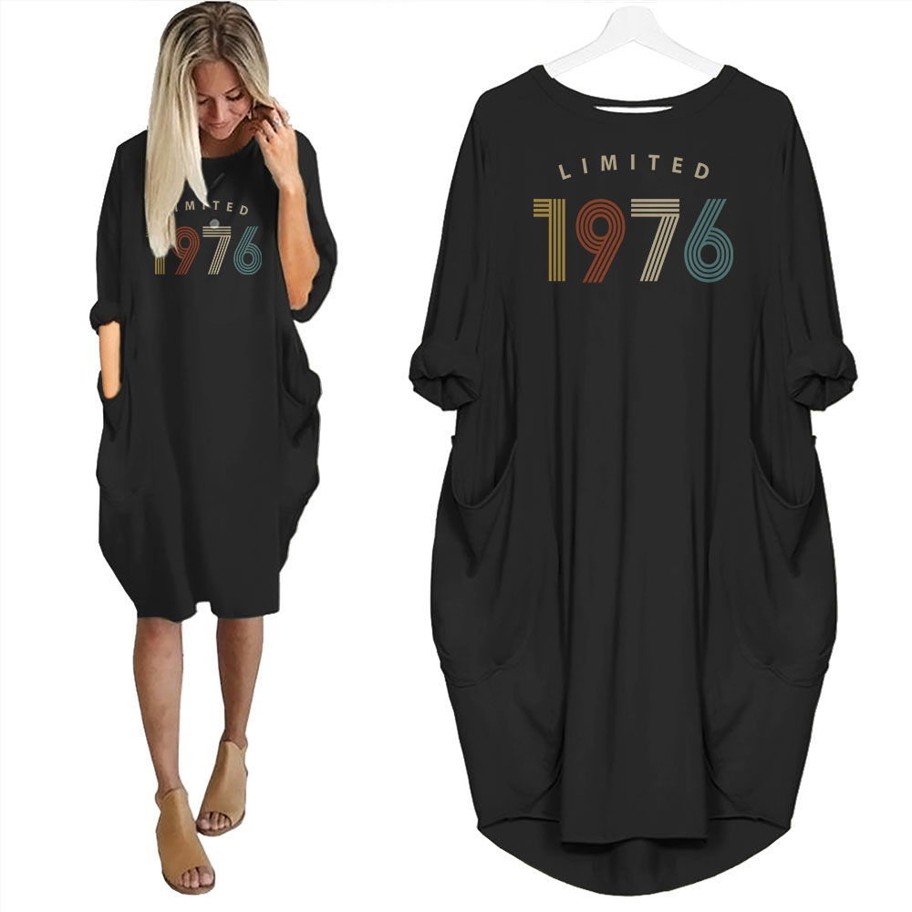 Limited Nightgown 1976 Birthday Pocket Dress