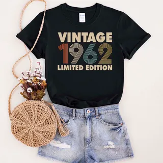 Vintage Limited 1962 Birthday T-Shirt