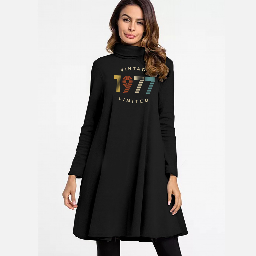 Limited Vintage 1977 Women's High Neck Dress Limited Vintage 1977 Women's High Neck Dress