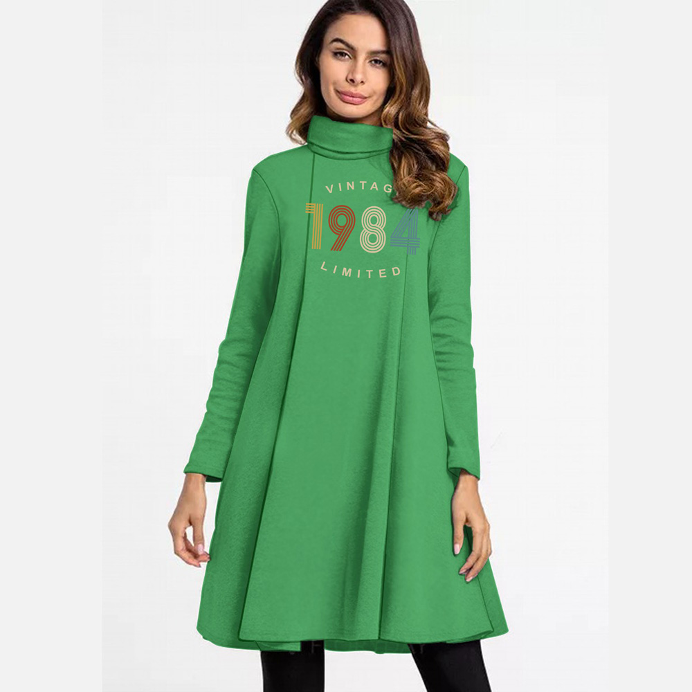 Limited Vintage 1984 Women's High Neck Dress Limited Vintage 1984 Women's High Neck Dress