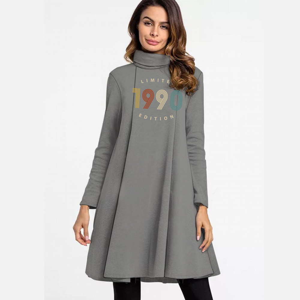 Limited 1990 Women's High Neck Dress
