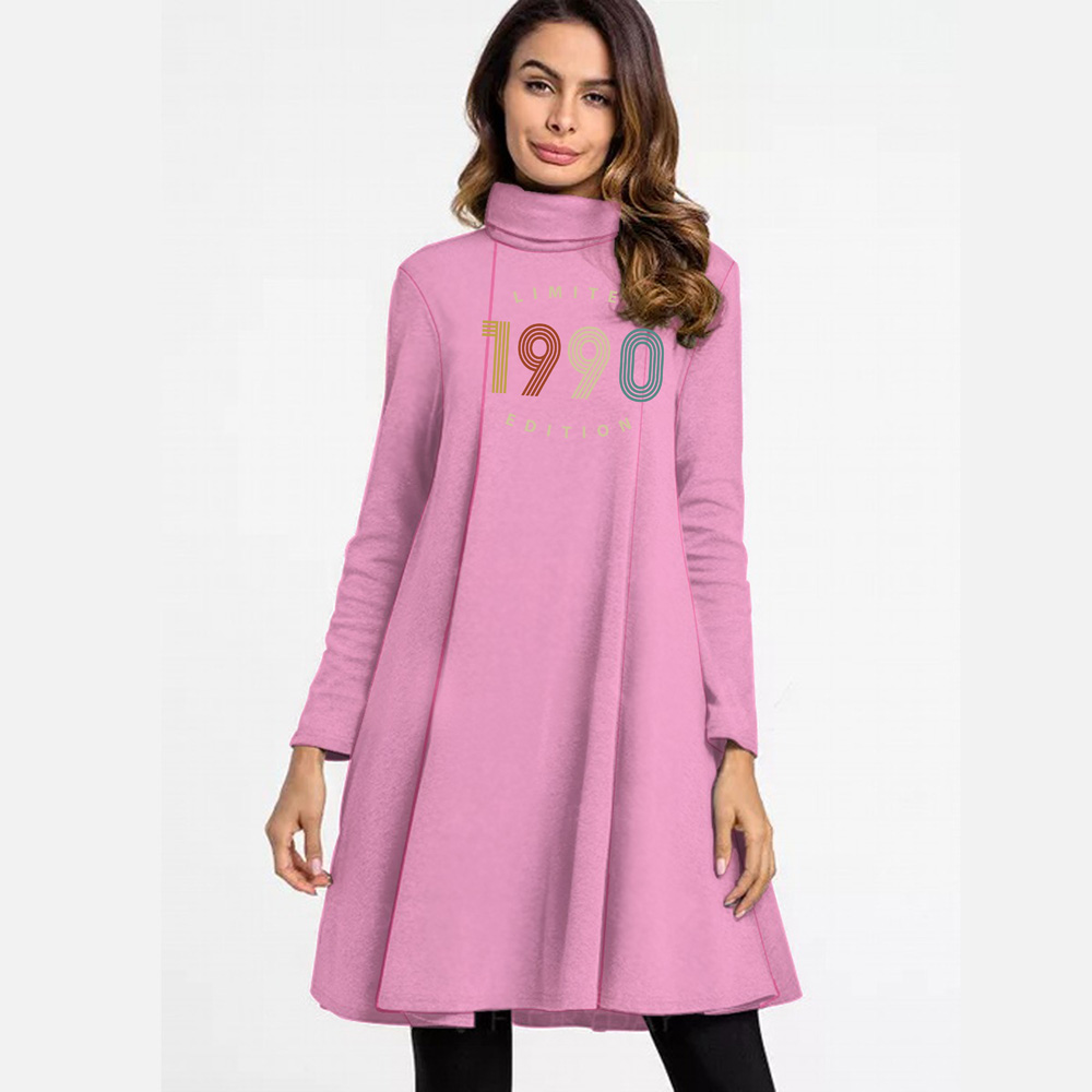 Limited 1990 Women's High Neck Dress