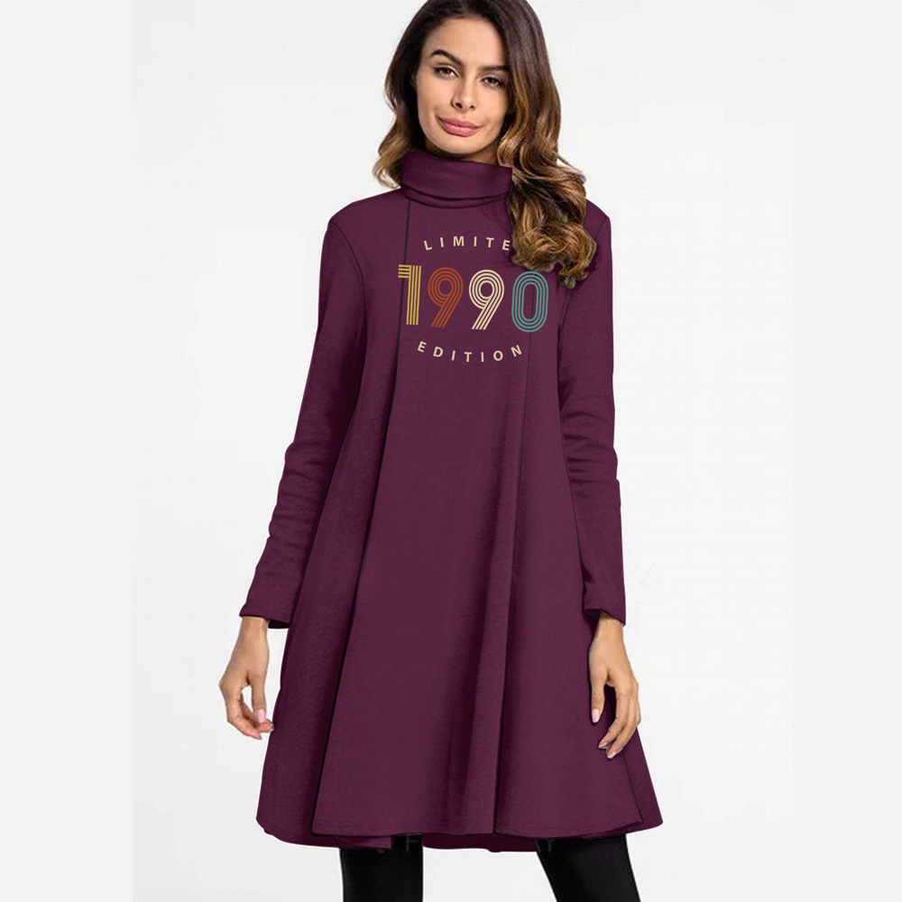 Limited 1990 Women's High Neck Dress