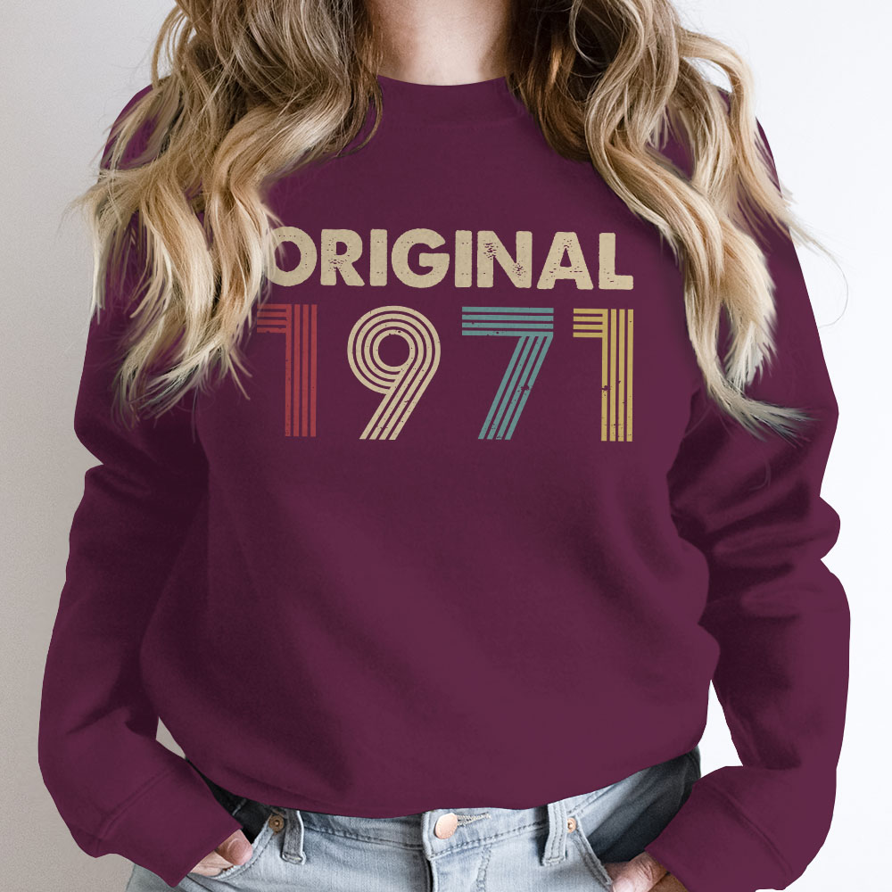 Original 1971 Birthday Sweatshirt Original 1971 Birthday Sweatshirt