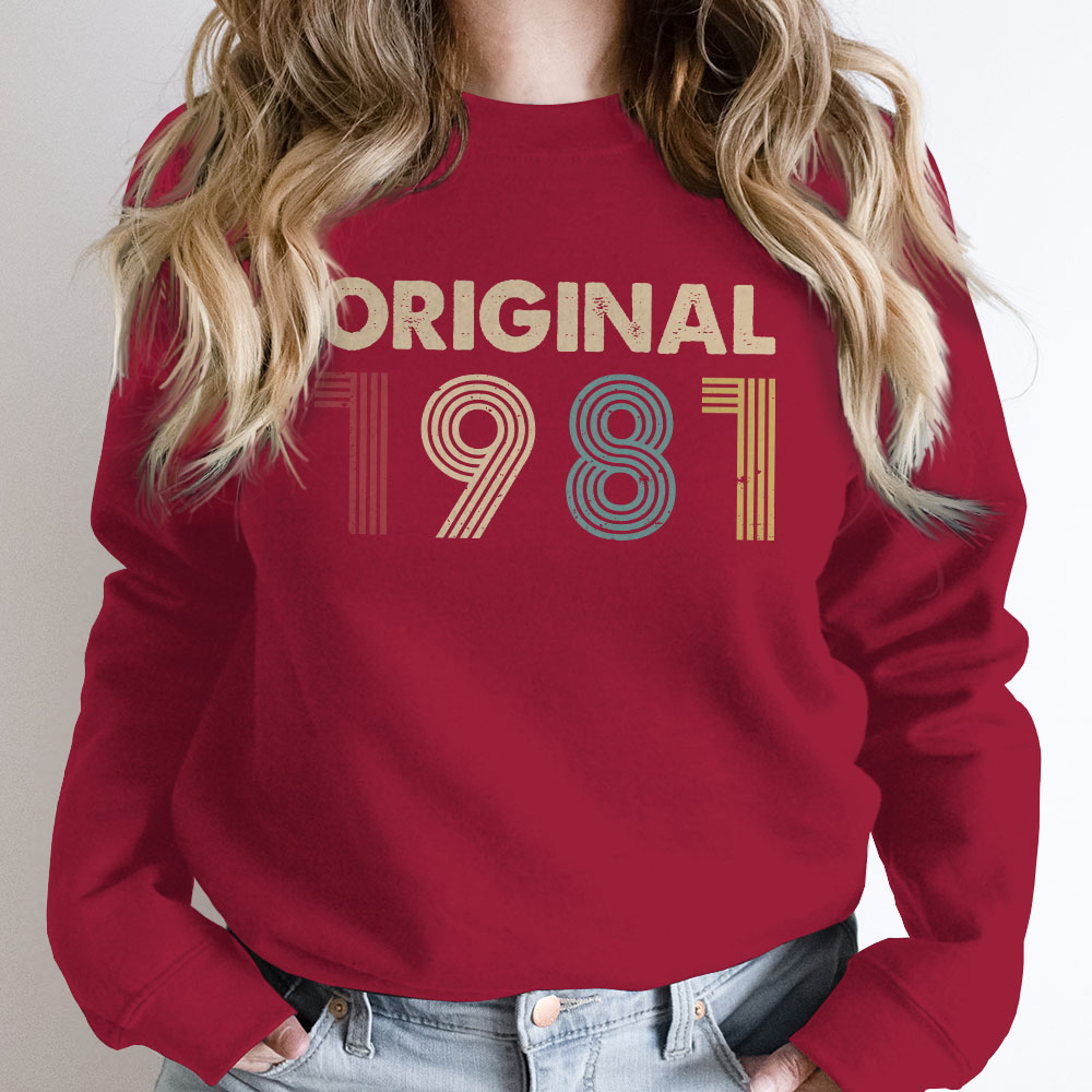Original 1981 Birthday Sweatshirt Original 1981 Birthday Sweatshirt