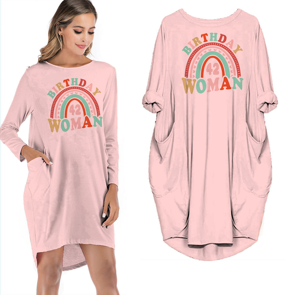Retro 42 Birthday Pocket Dress
