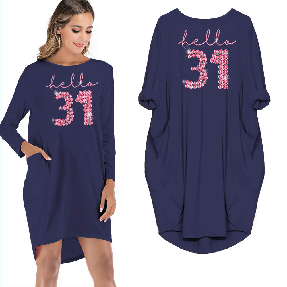 Hello 31 Birthday Pocket Dress