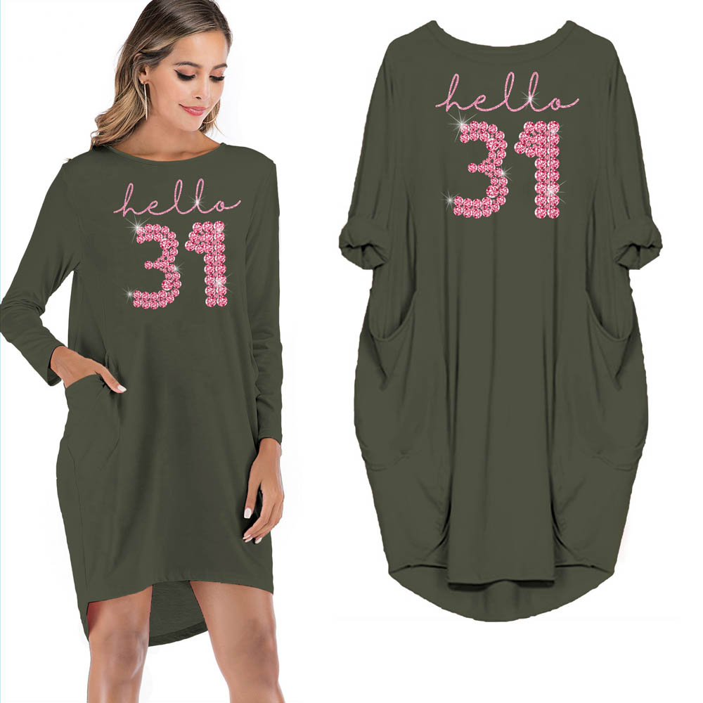Hello 31 Birthday Pocket Dress