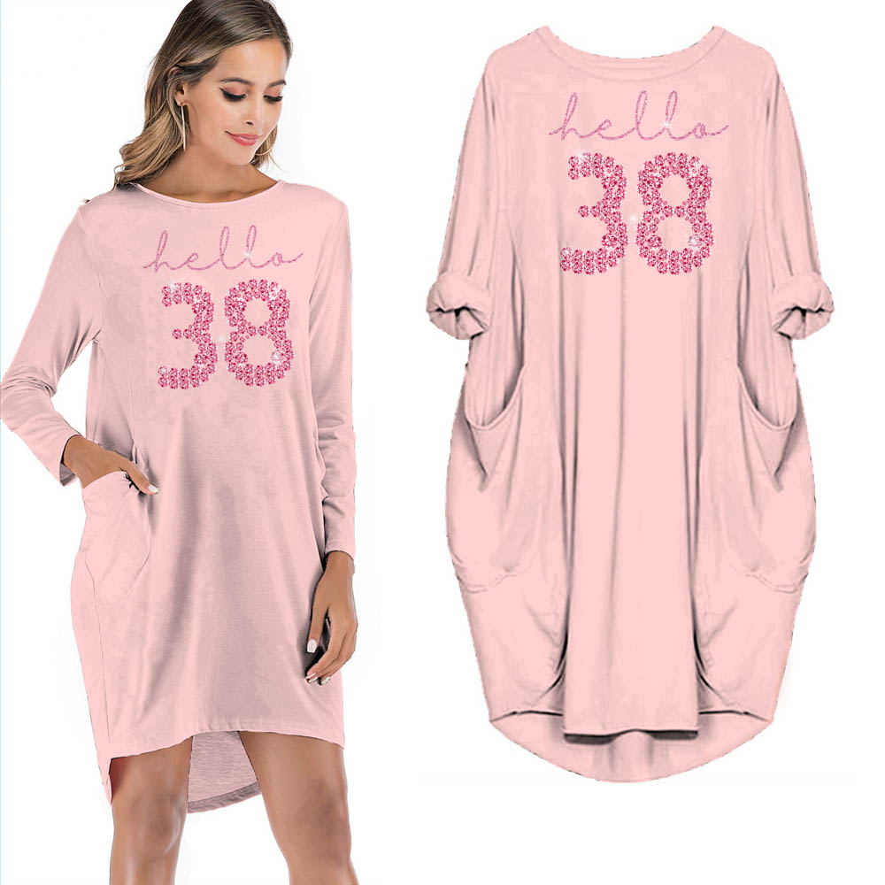 Hello 38 Birthday Pocket Dress