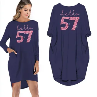 Hello 57 Birthday Pocket Dress – alternate