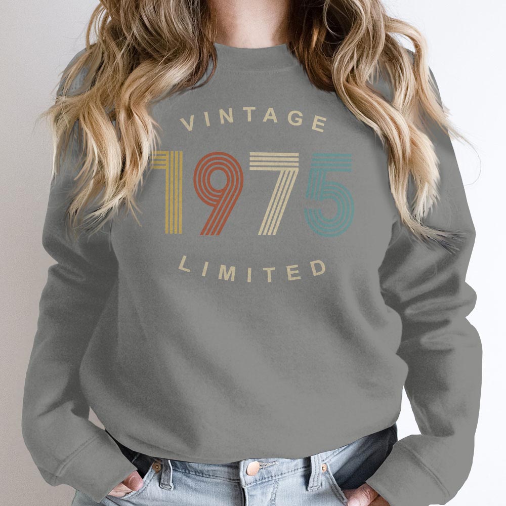 Limited Vintage 1975 Birthday Sweatshirt Limited Vintage 1975 Birthday Sweatshirt