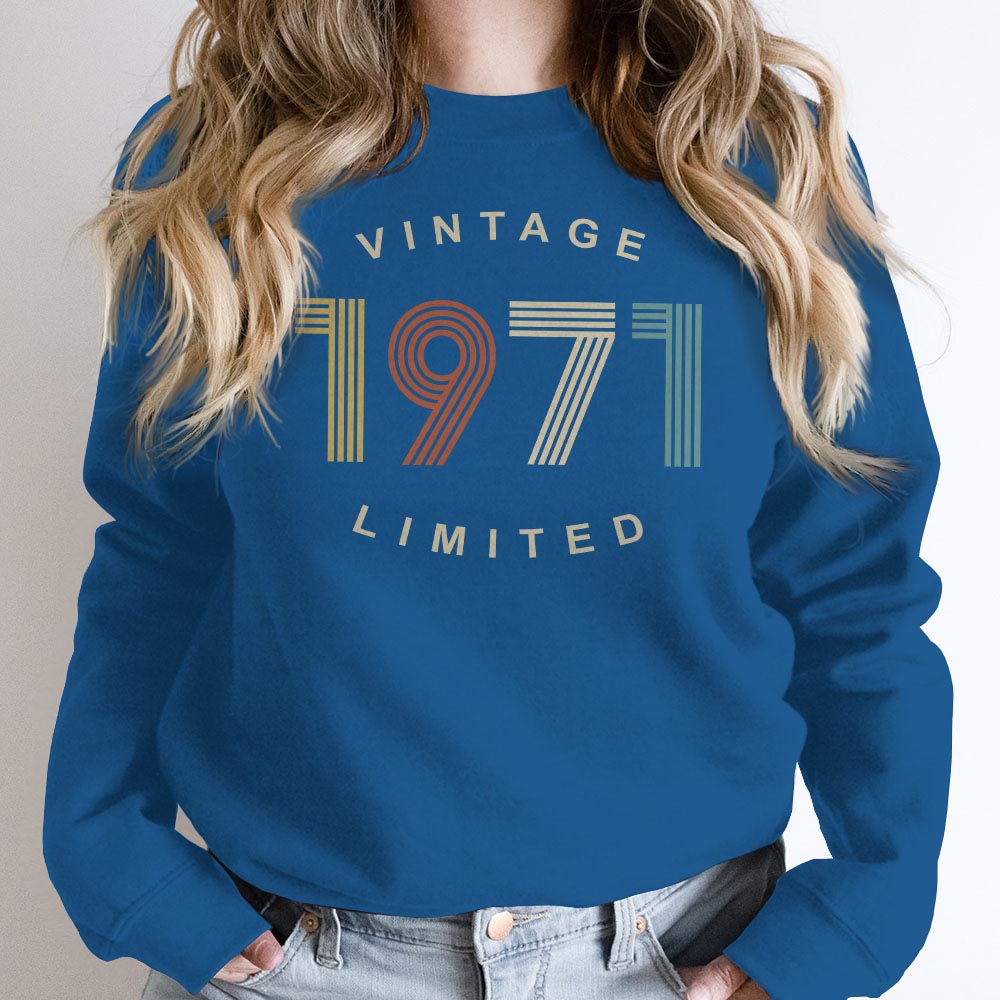 Limited Vintage 1971 Birthday Sweatshirt
