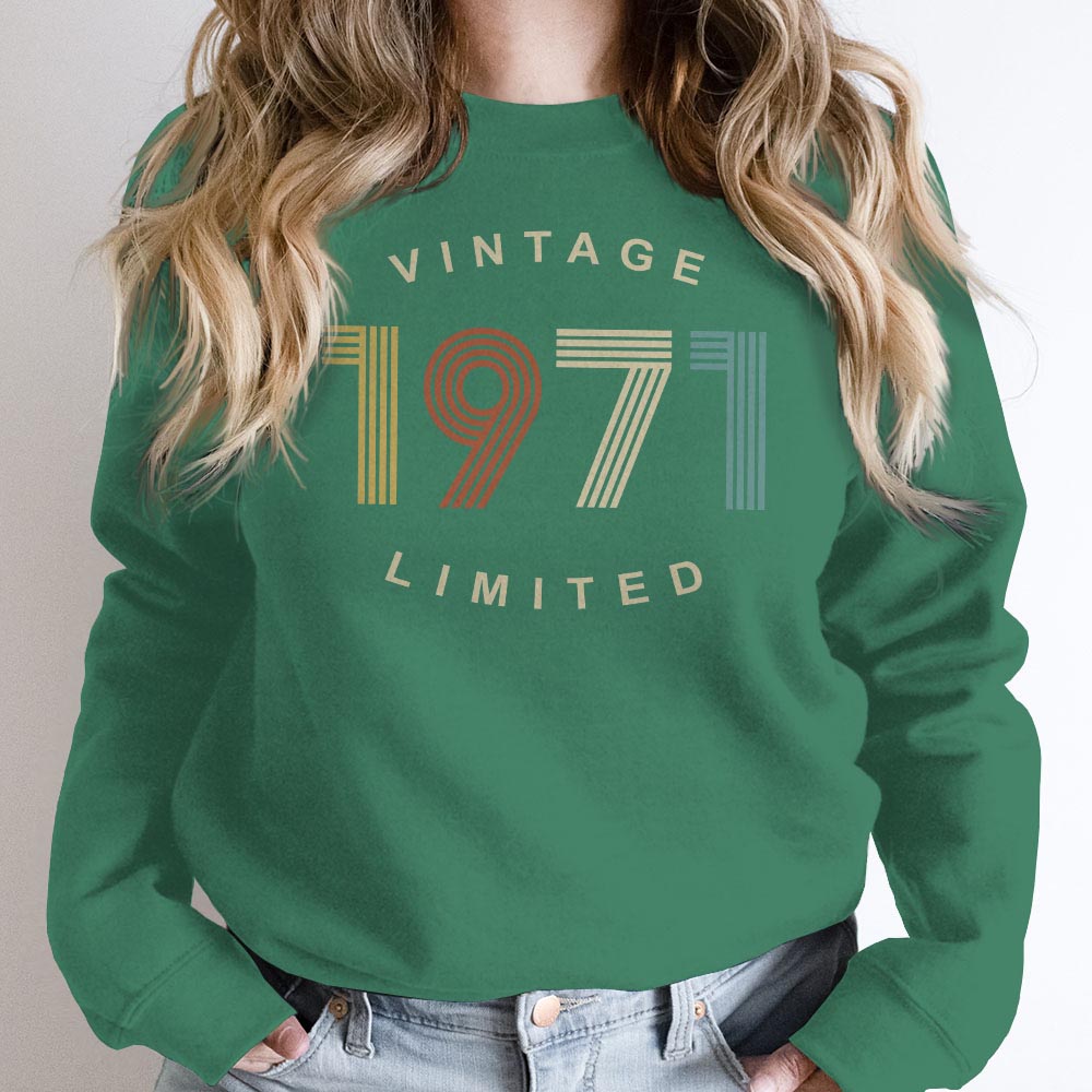 Limited Vintage 1971 Birthday Sweatshirt