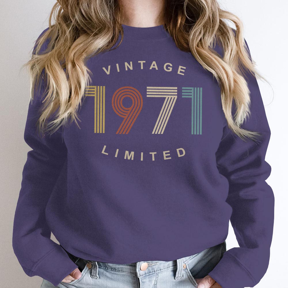 Limited Vintage 1971 Birthday Sweatshirt