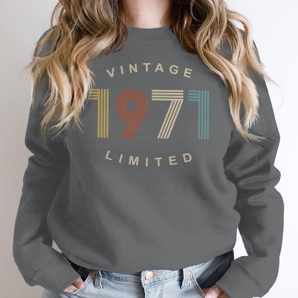 Limited Vintage 1971 Birthday Sweatshirt