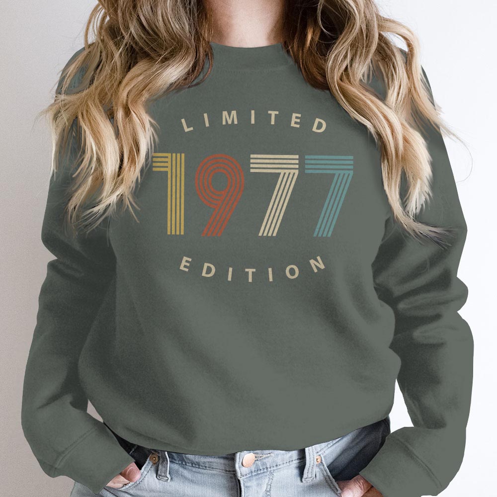 Limited Edition 1977 Birthday Sweatshirt Limited Edition 1977 Birthday Sweatshirt