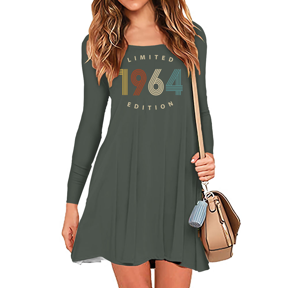 Limited Edition 1964 Birthday Women's Crew Neck Dress