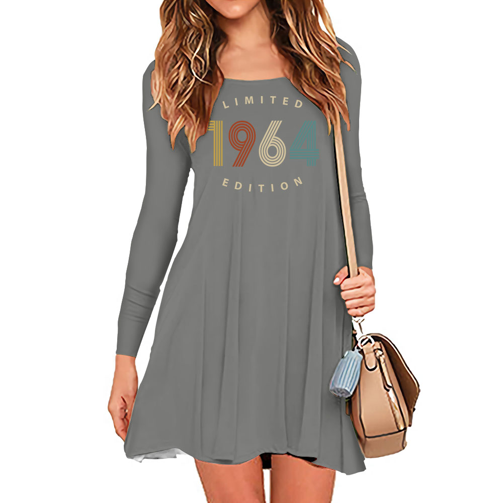 Limited Edition 1964 Birthday Women's Crew Neck Dress