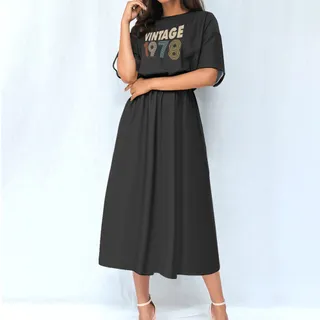 Limited 1978 Birthday Women's Elastic Waist Dress