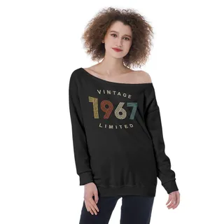 Limited Vintage 1967 Women's Off-Shoulder Sweatshirt