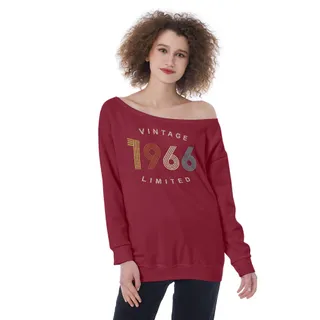 Limited Vintage 1966 Women's Off-Shoulder Sweatshirt – alternate