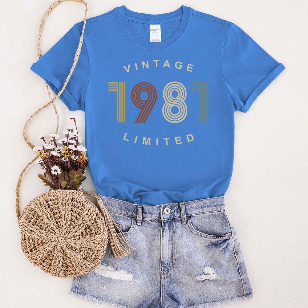 Limited Vintage 1981 Birthday T-Shirt