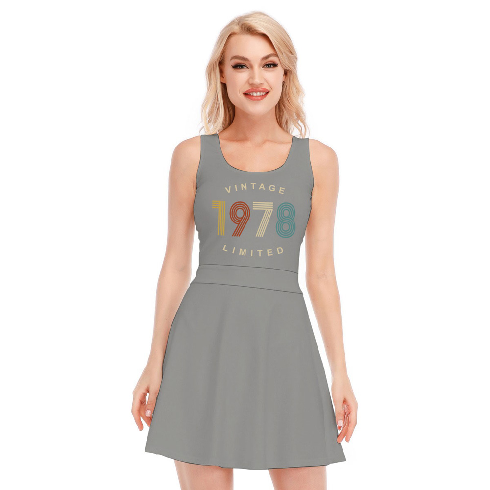 Limited Vintage 1978 Birthday Women's Waistless Dress
