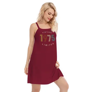 Limited Vintage 1975 Birthday Cami Dress – alternate