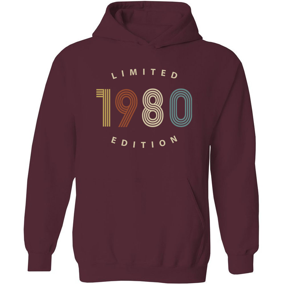 Limited 1980 Birthday Hoodie Limited 1980 Birthday Hoodie