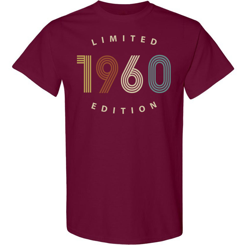 Limited 1960 Birthday T-Shirt Limited 1960 Birthday T-Shirt