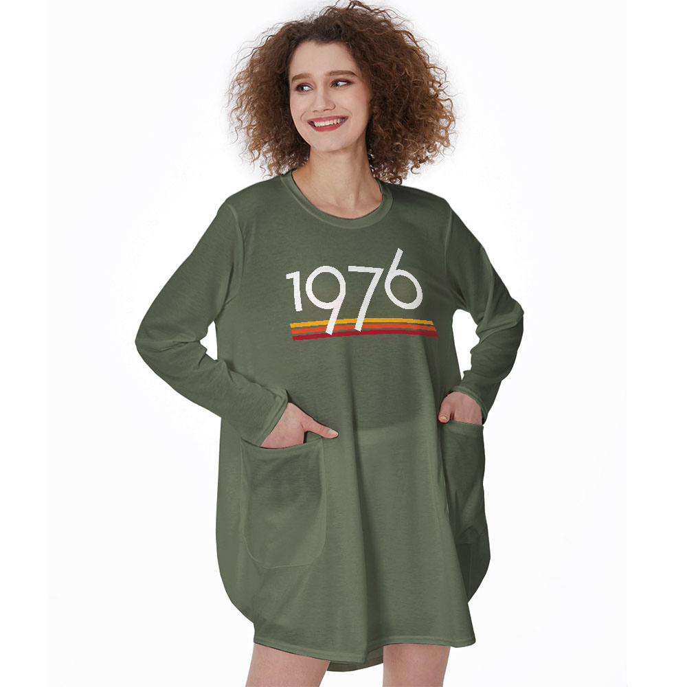 Best 1976 Birthday Pocket Dress