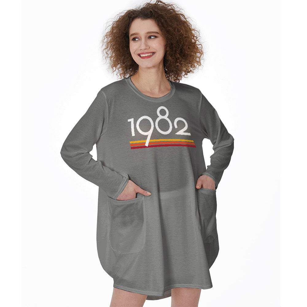 Best 1982 Birthday Pocket Dress