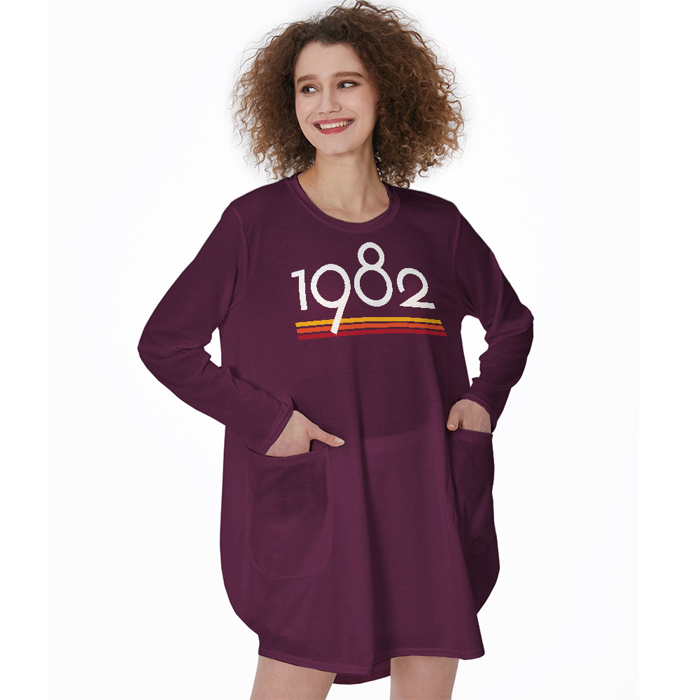 Best 1982 Birthday Pocket Dress