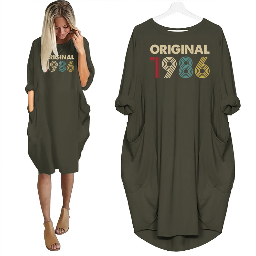 Original 1986 Birthday Pocket Dress