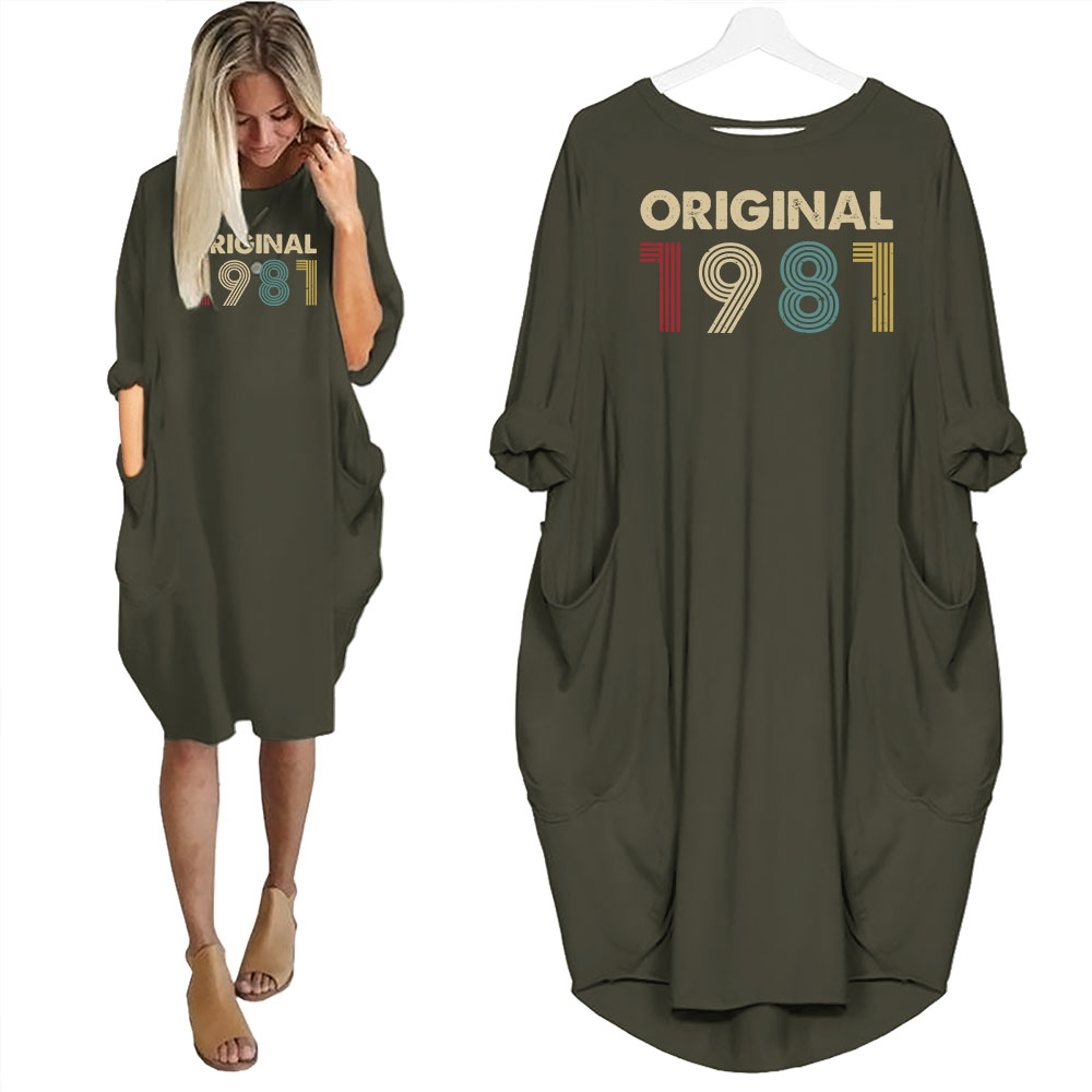 Original 1981 Birthday Pocket Dress