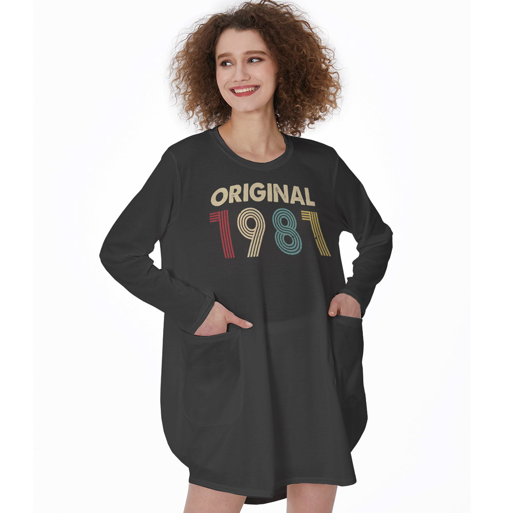 Original 1981 Birthday Pocket Dress