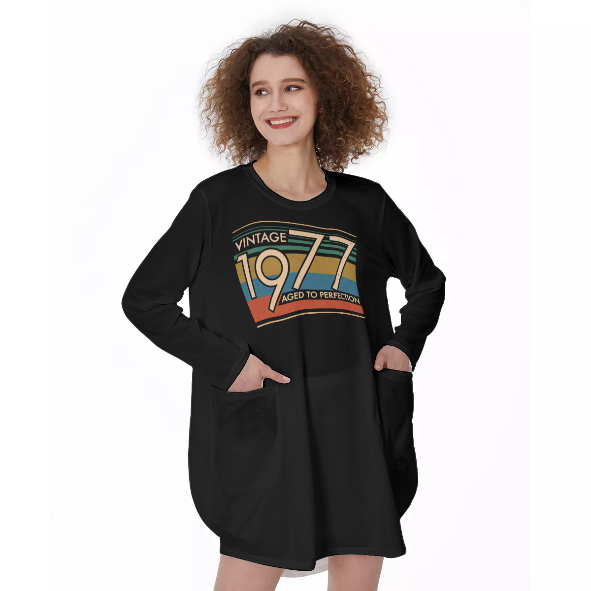 Aged To Perfection 1977 Pocket Dress