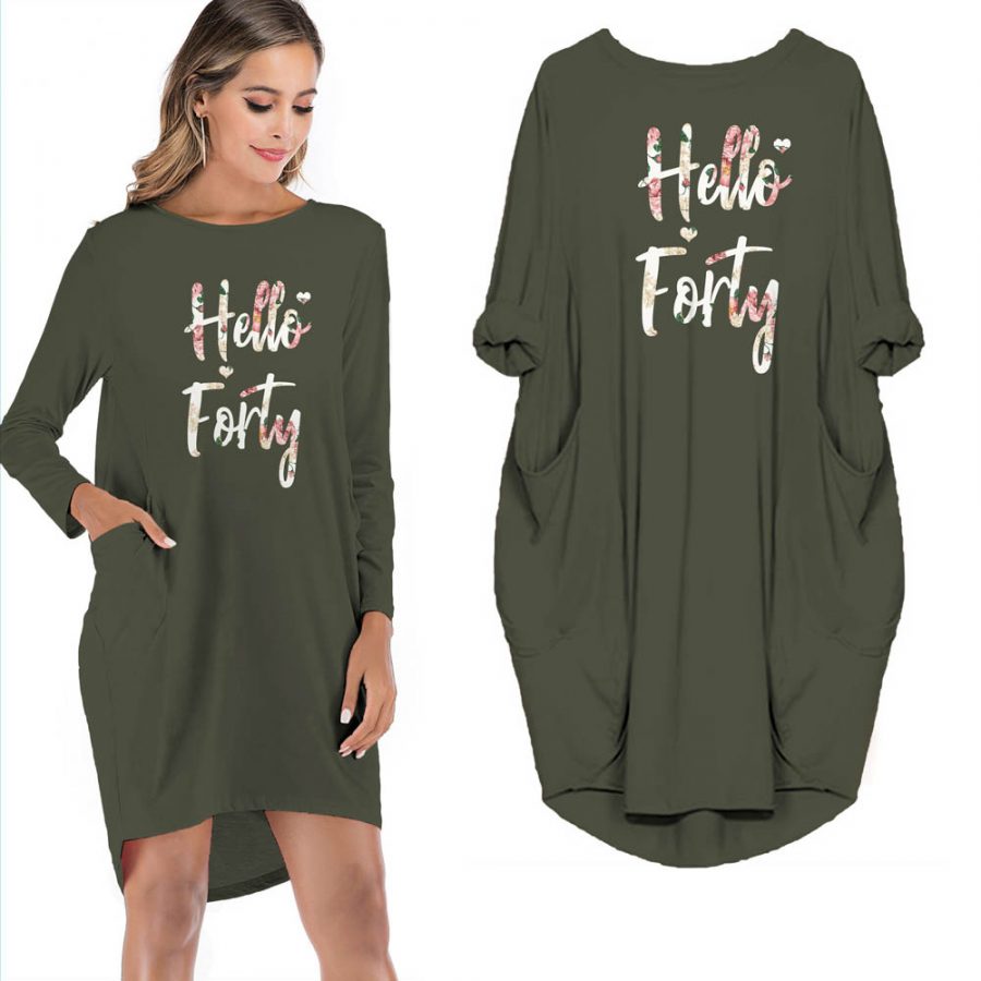 Hello Forty Pocket Dress