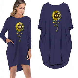 1979 41 Years Of Being Awesome You Are My Sunshine Vintage Pocket Dress – alternate