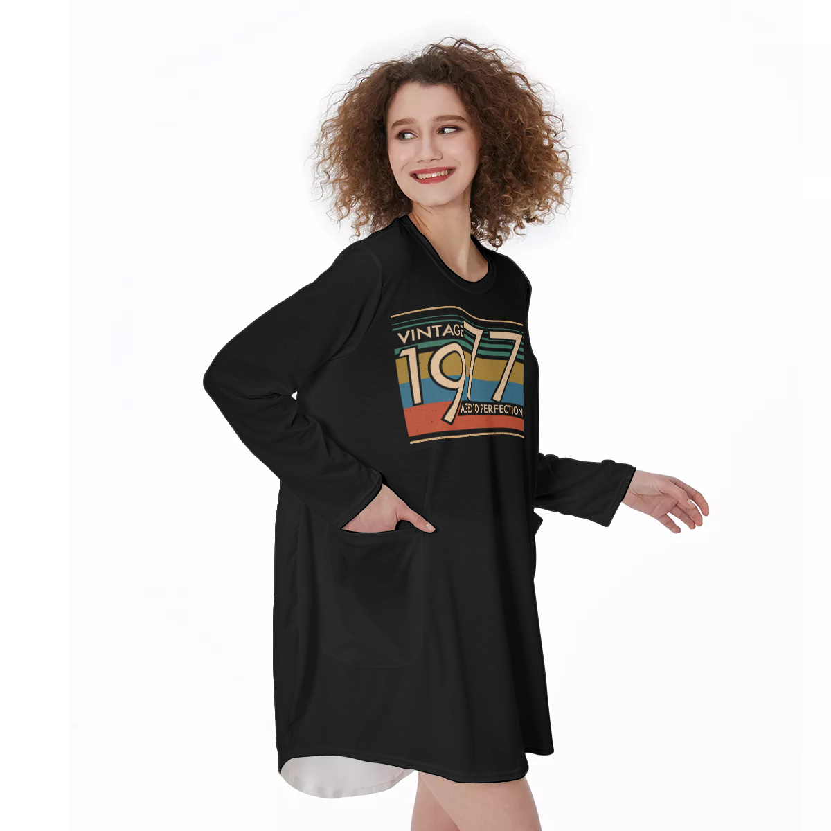 Aged To Perfection 1977 Pocket Dress