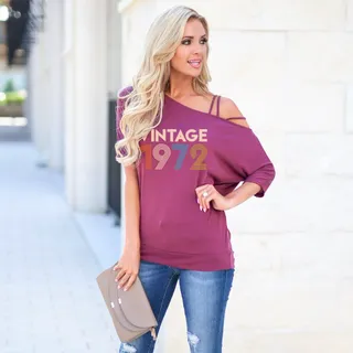 Vintage 1972 New Off Shoulder Shirt – alternate