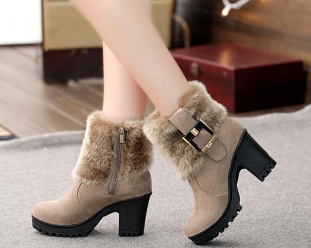 Lynne's Square Heel Winter Boots