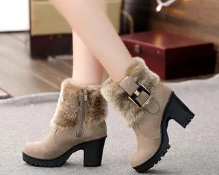 Lynne's Square Heel Winter Boots
