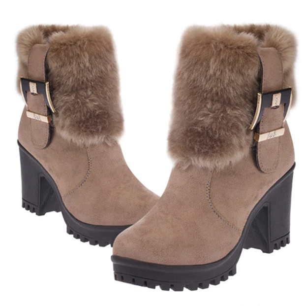 Lynne's Square Heel Winter Boots Lynne's Square Heel Winter Boots